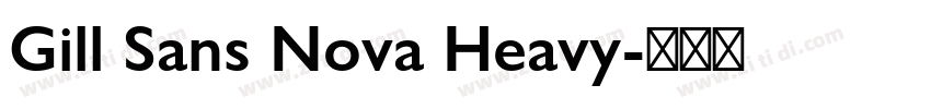 Gill Sans Nova Heavy字体转换